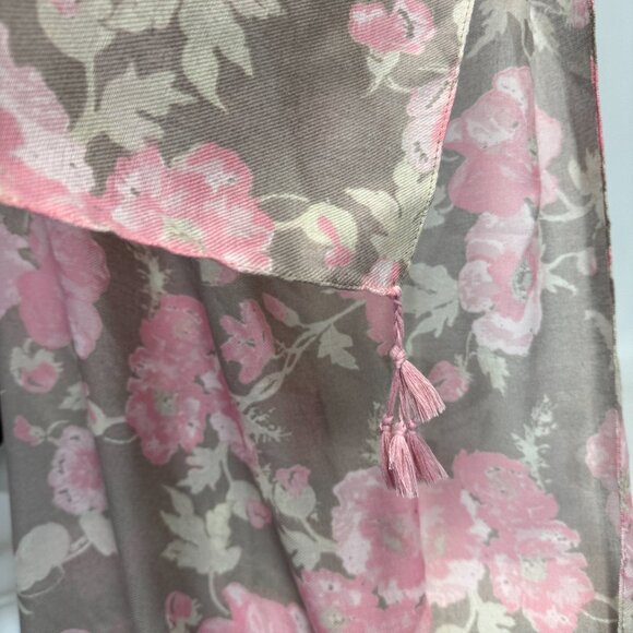 Pastel color Summer scarf for women, Light Pink Rose - Picture 5 of 7